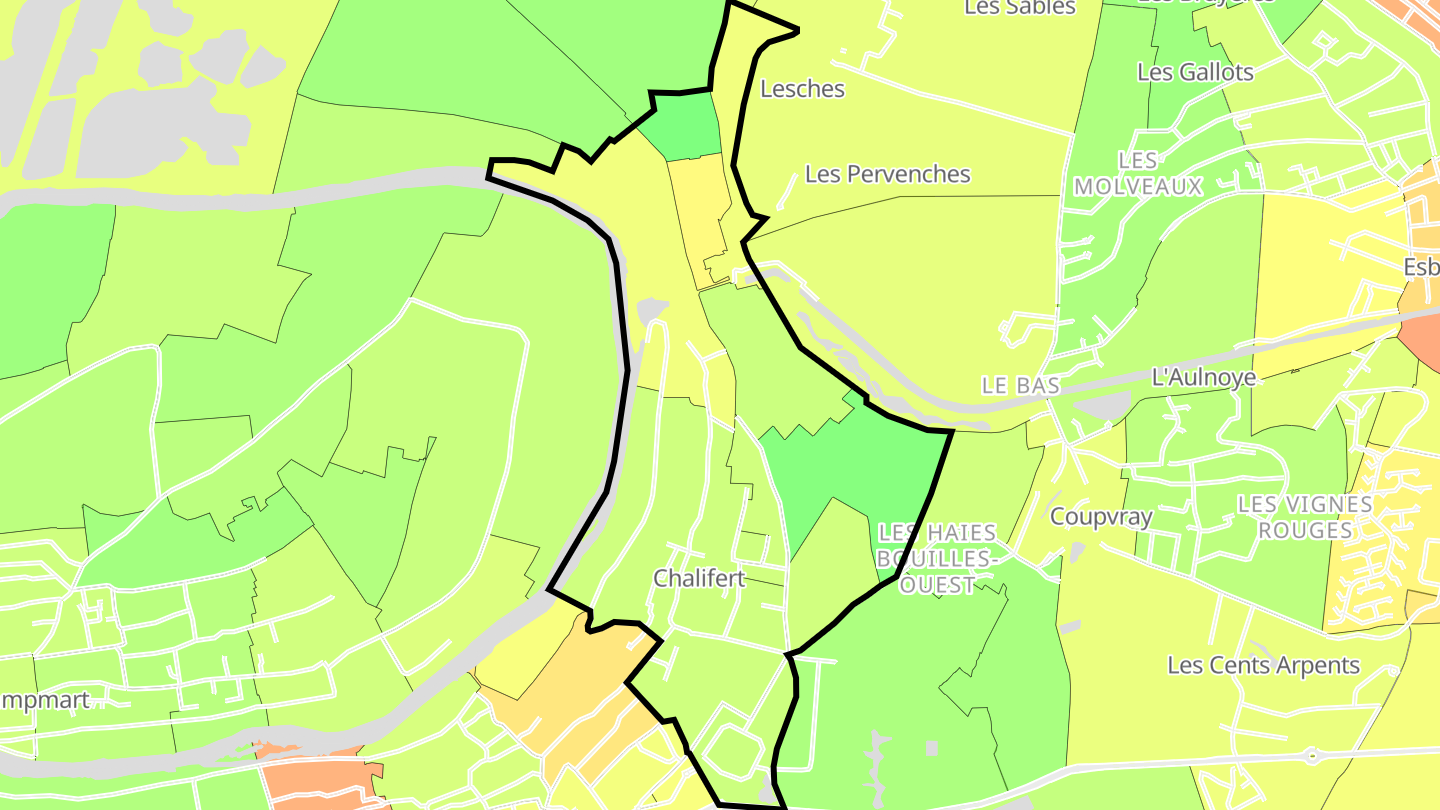 Carte des prix de l'immobilier Chalifert