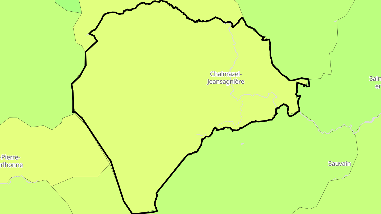 Carte des prix de l'immobilier Chalmazel