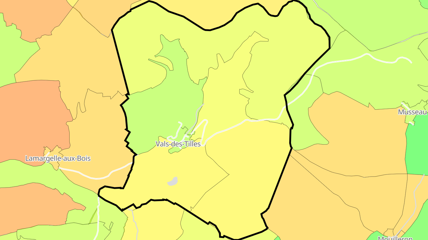 Carte des prix de l'immobilier Chalmessin