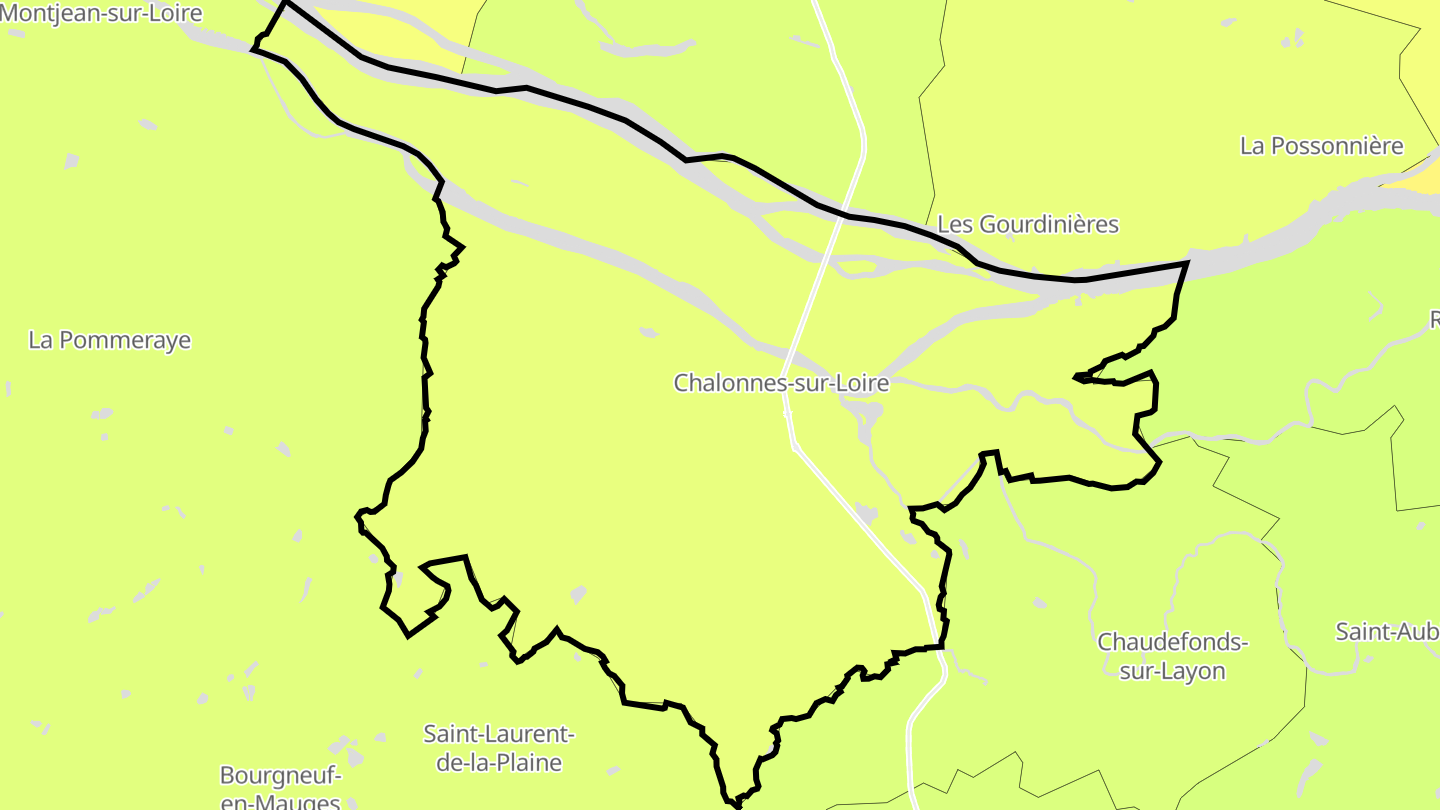 Carte des prix de l'immobilier Chalonnes-sur-Loire