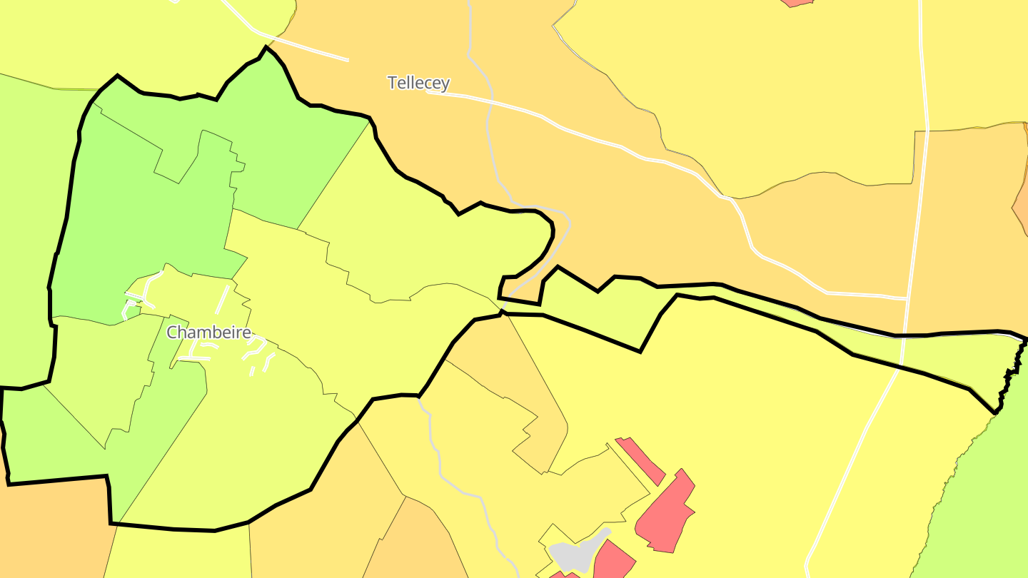 Carte des prix de l'immobilier Chambeire