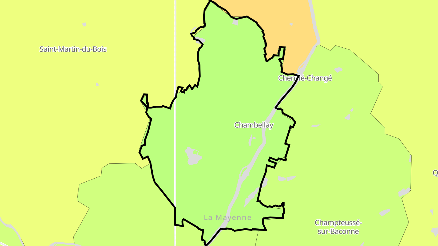 Carte des prix de l'immobilier Chambellay