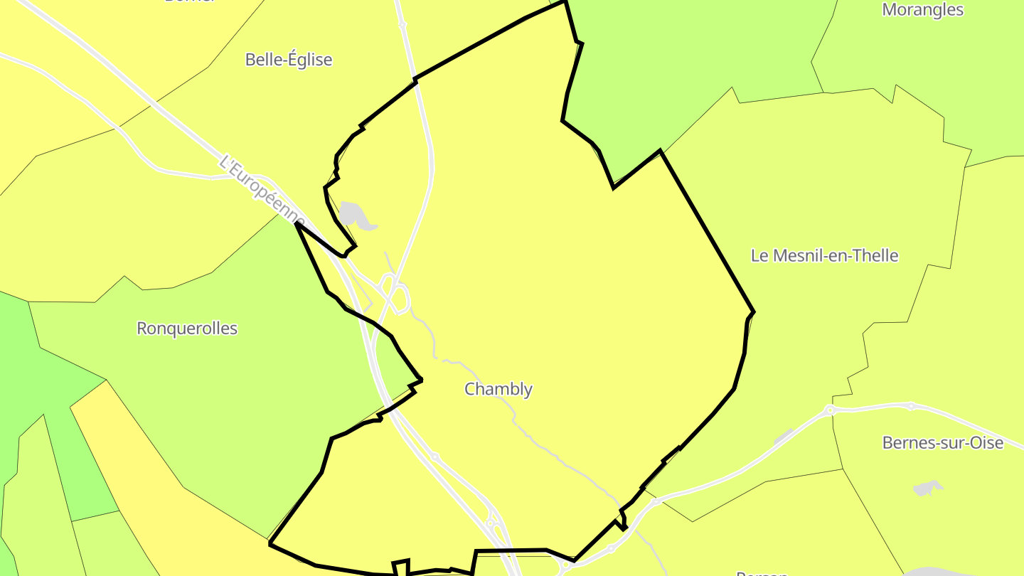 Carte des prix de l'immobilier Chambly