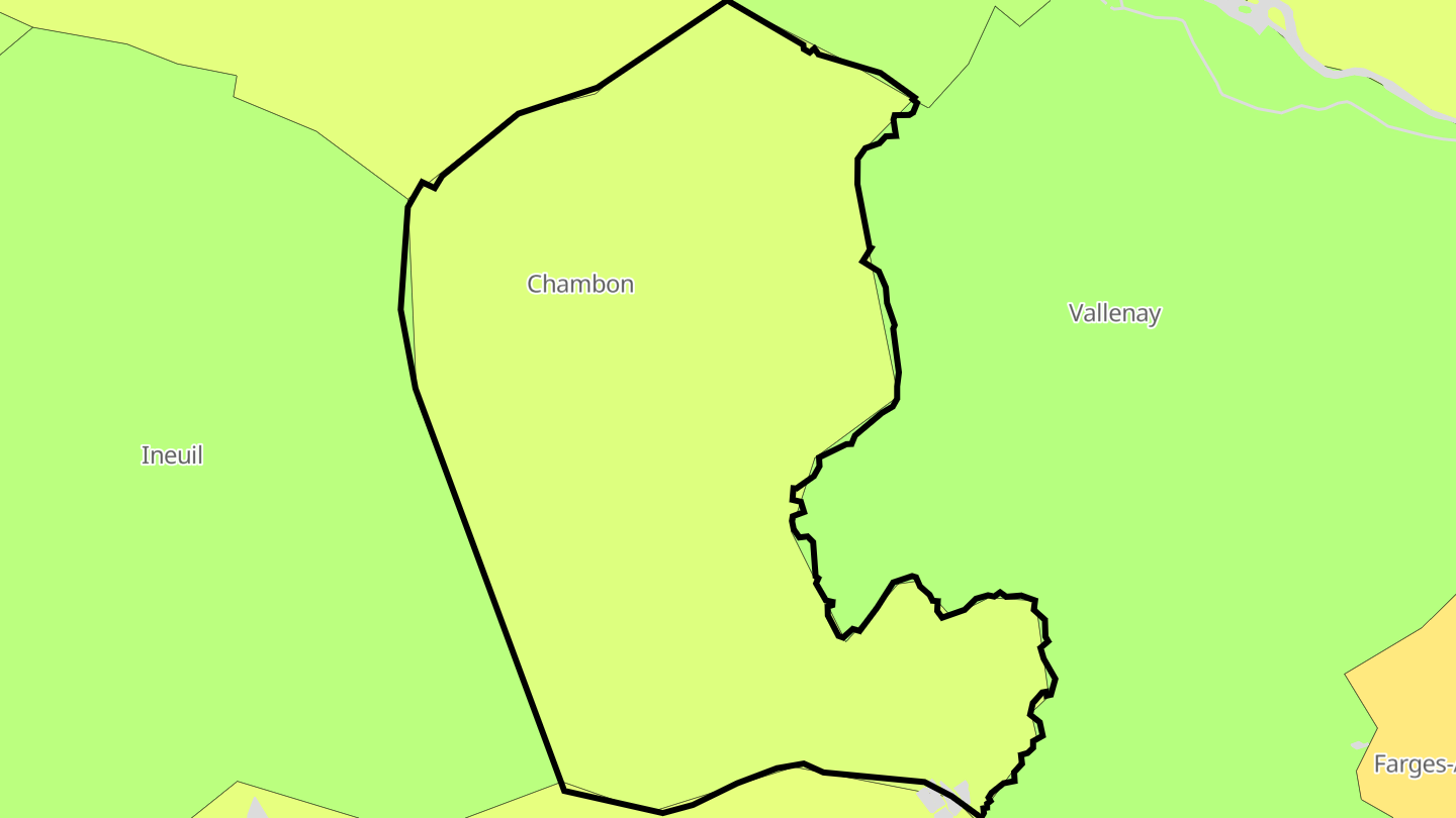 Carte des prix de l'immobilier Chambon