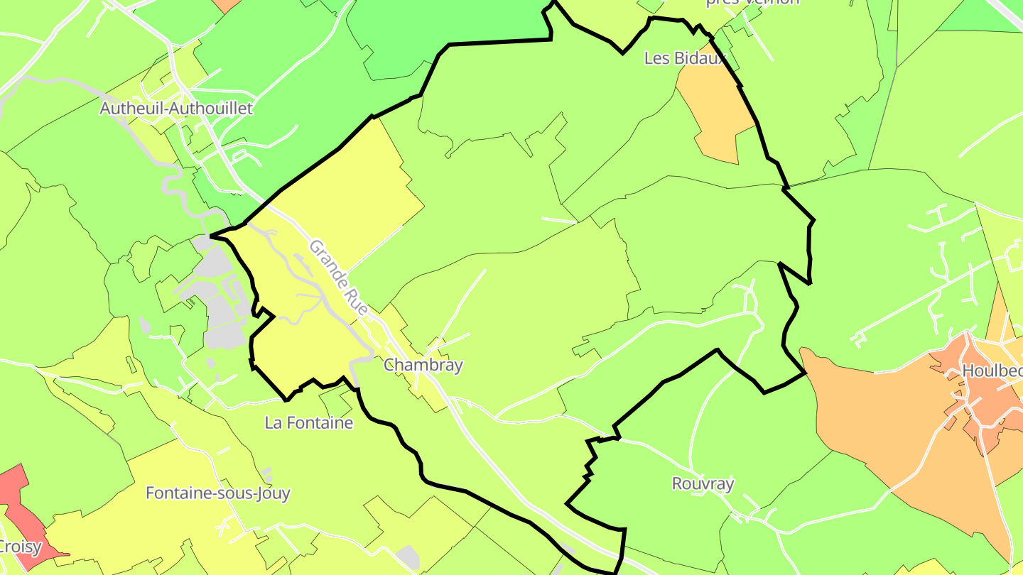 Carte des prix de l'immobilier Chambray