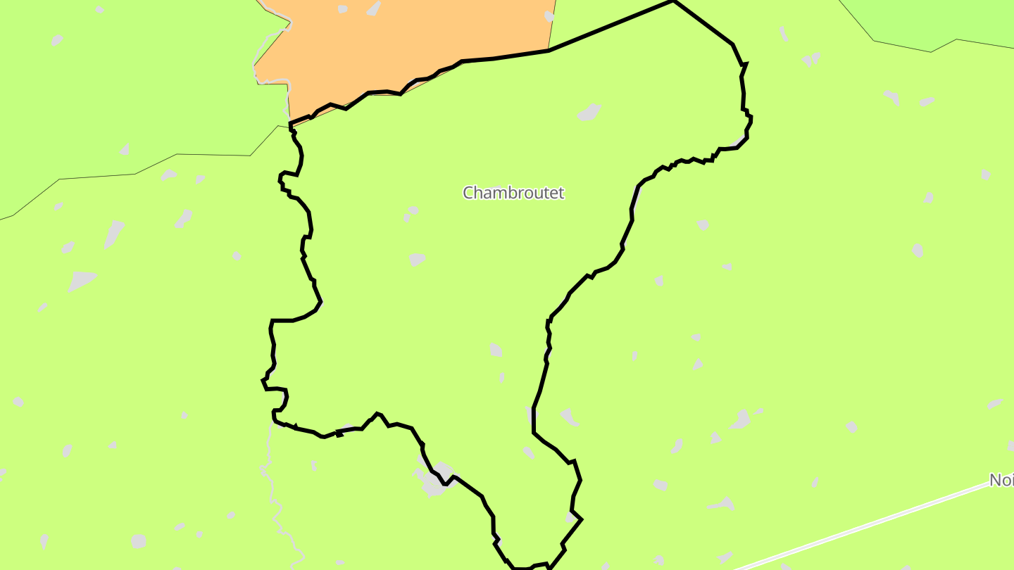 Carte des prix de l'immobilier Chambroutet