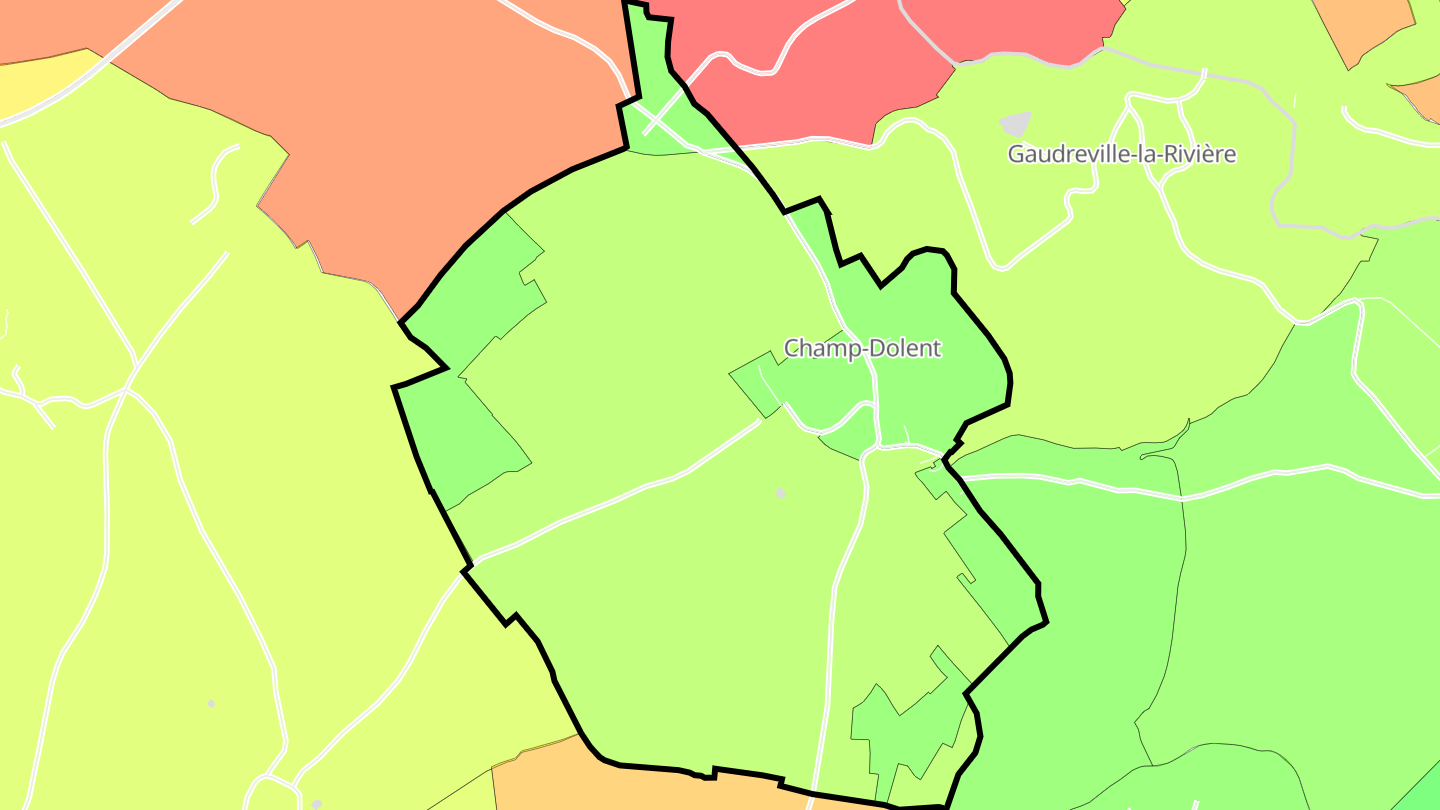 Carte des prix de l'immobilier Champ-Dolent