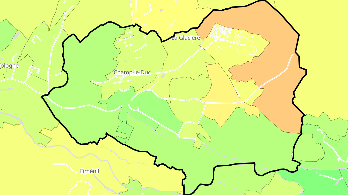 Carte des prix de l'immobilier Champ-le-Duc