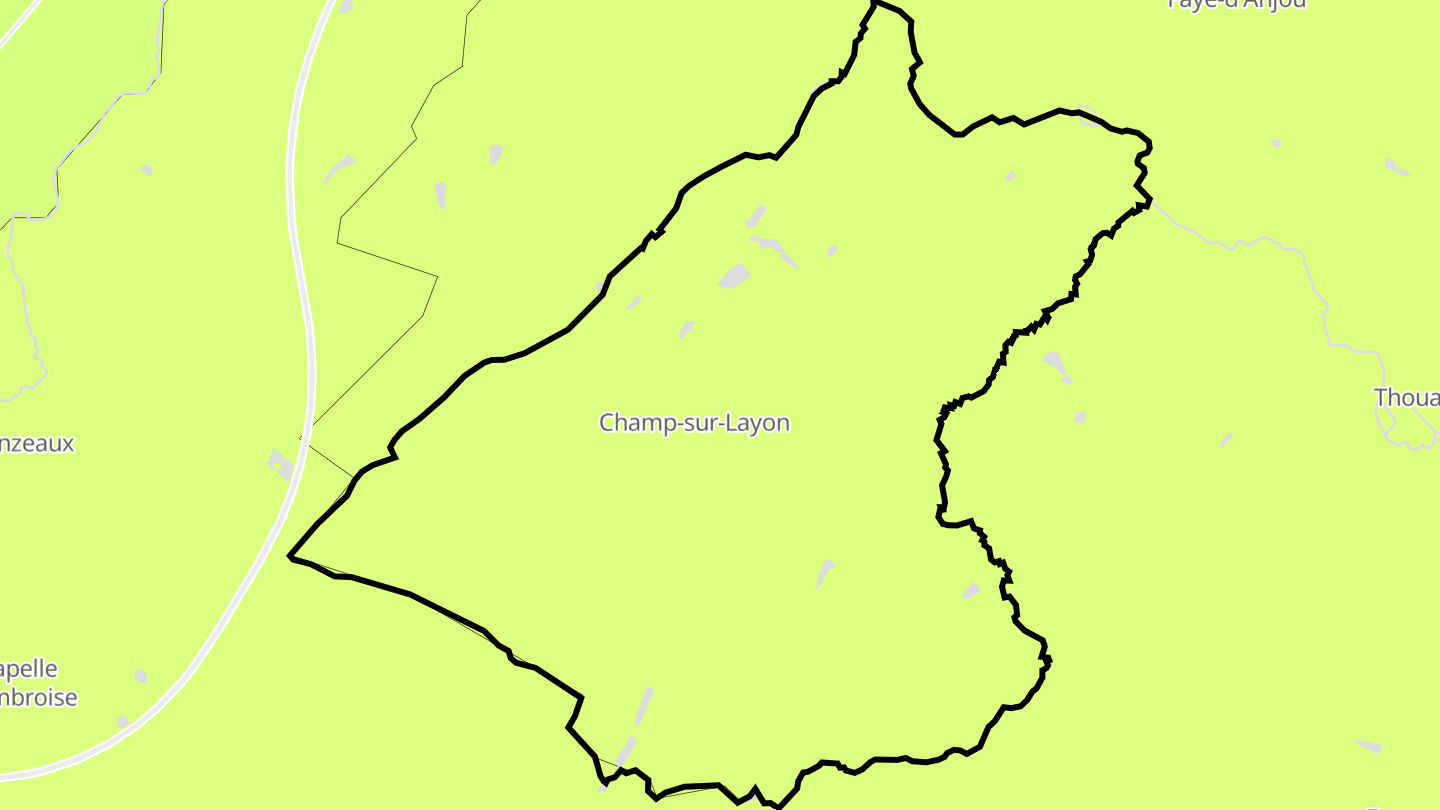 Carte des prix de l'immobilier Champ-sur-Layon
