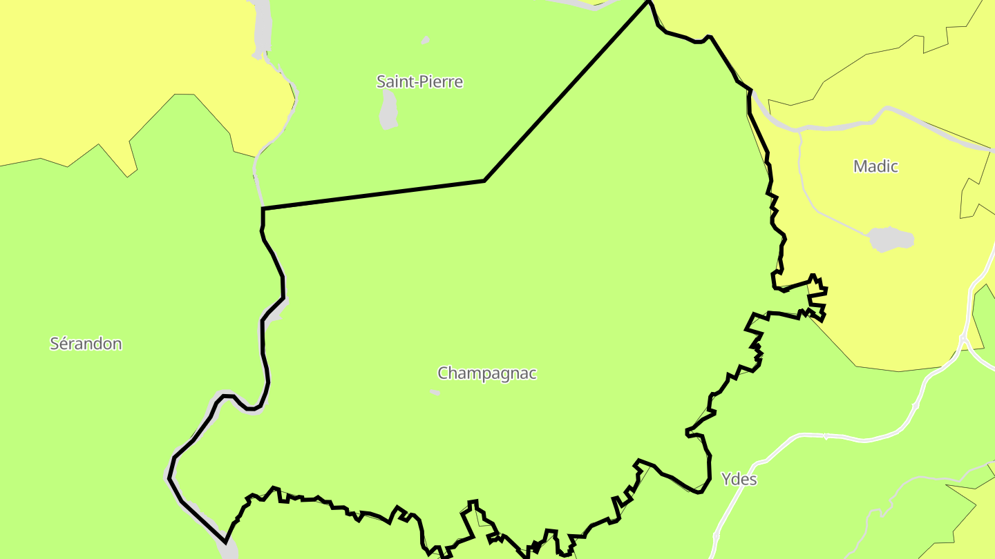 Carte des prix de l'immobilier Champagnac