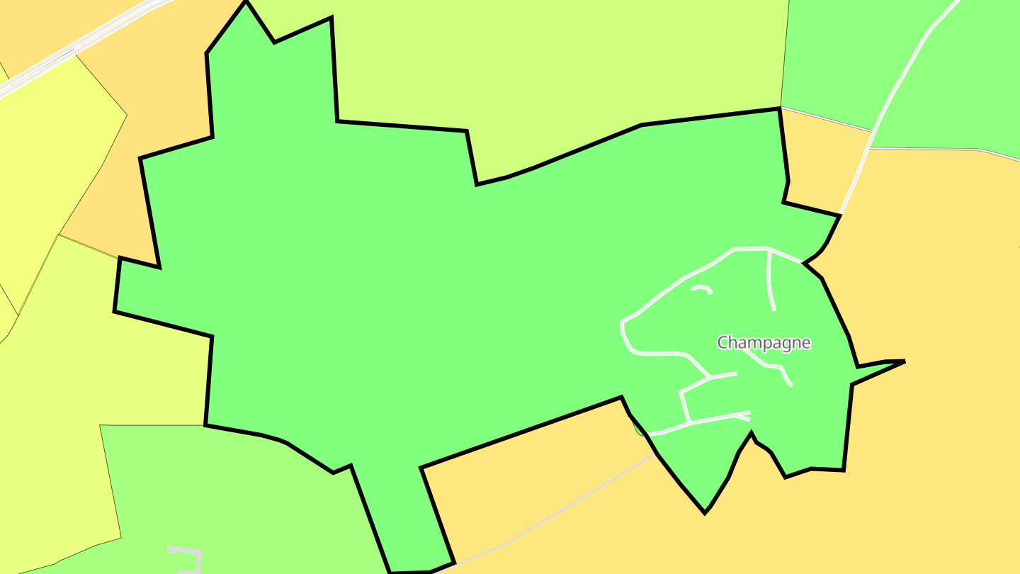 Carte des prix de l'immobilier Champagne