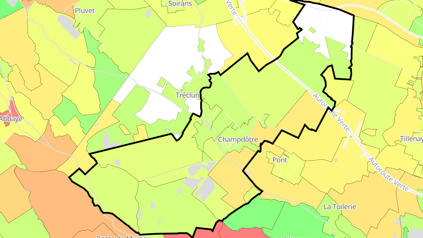 Carte des prix de l'immobilier Champdôtre
