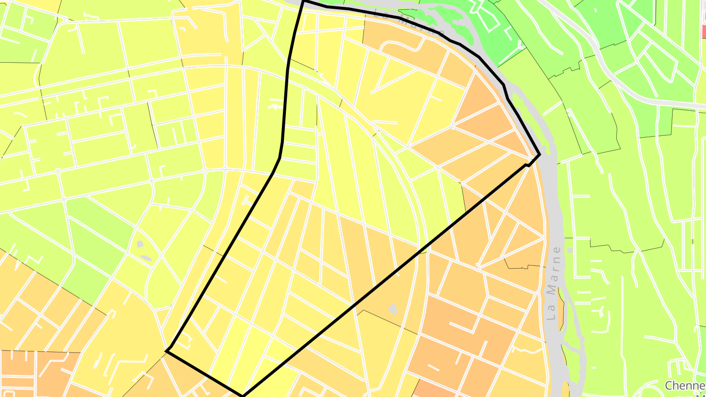Carte des prix de l'immobilier Champignol