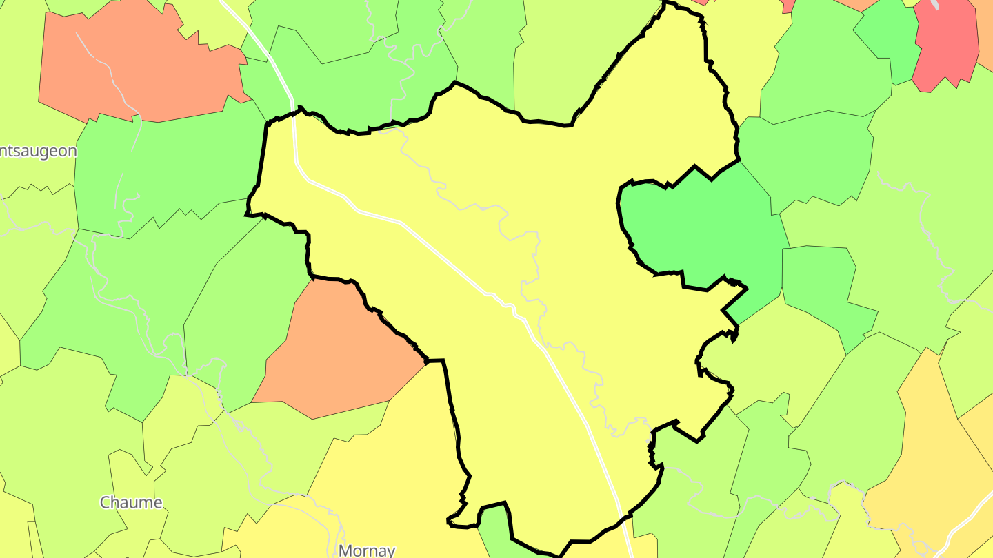 Carte des prix de l'immobilier Champlitte