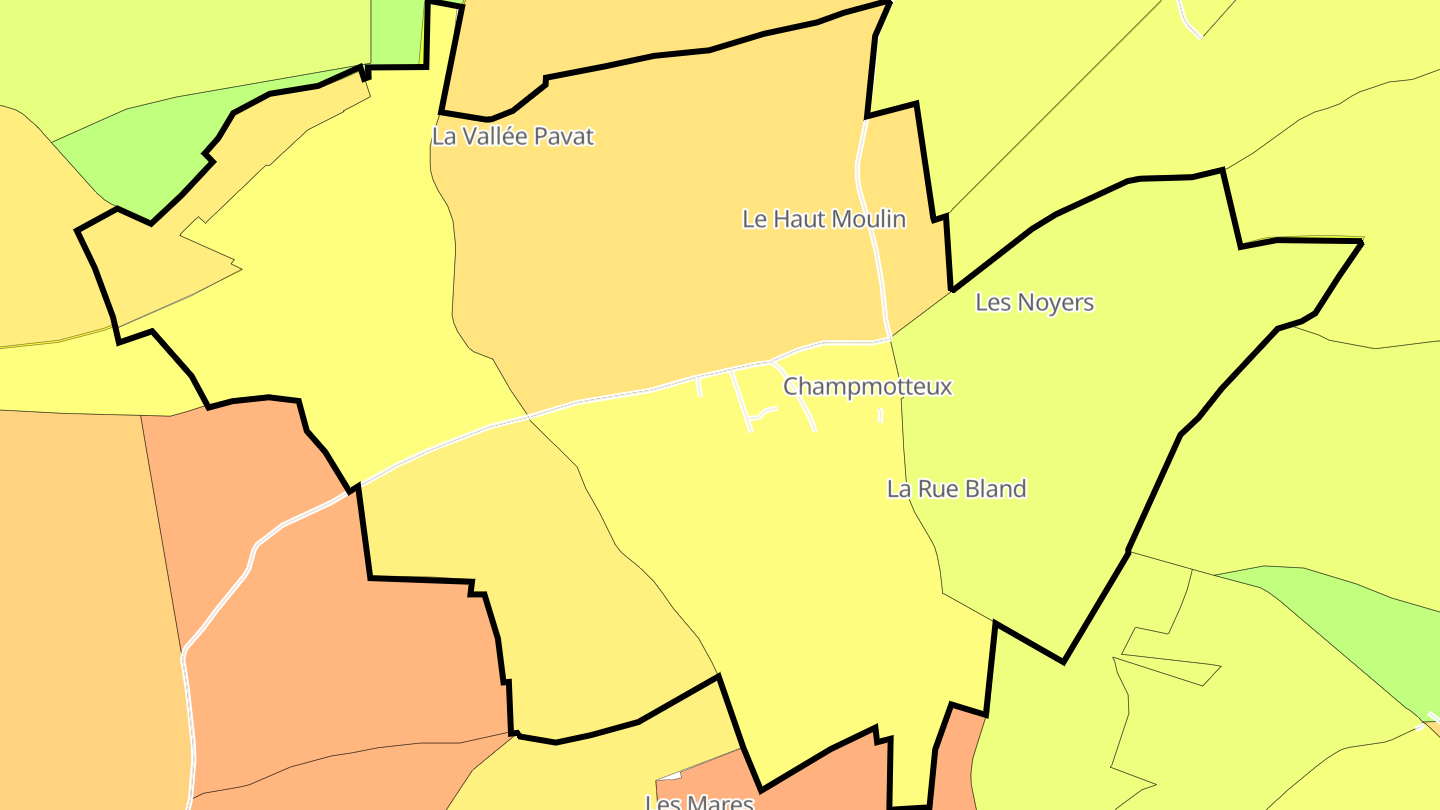 Carte des prix de l'immobilier Champmotteux