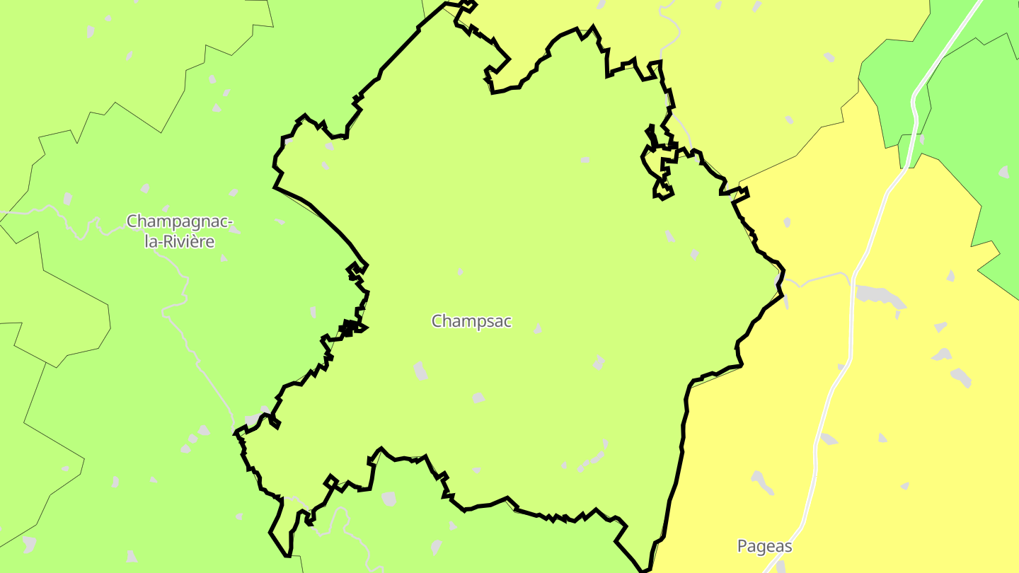 Carte des prix de l'immobilier Champsac