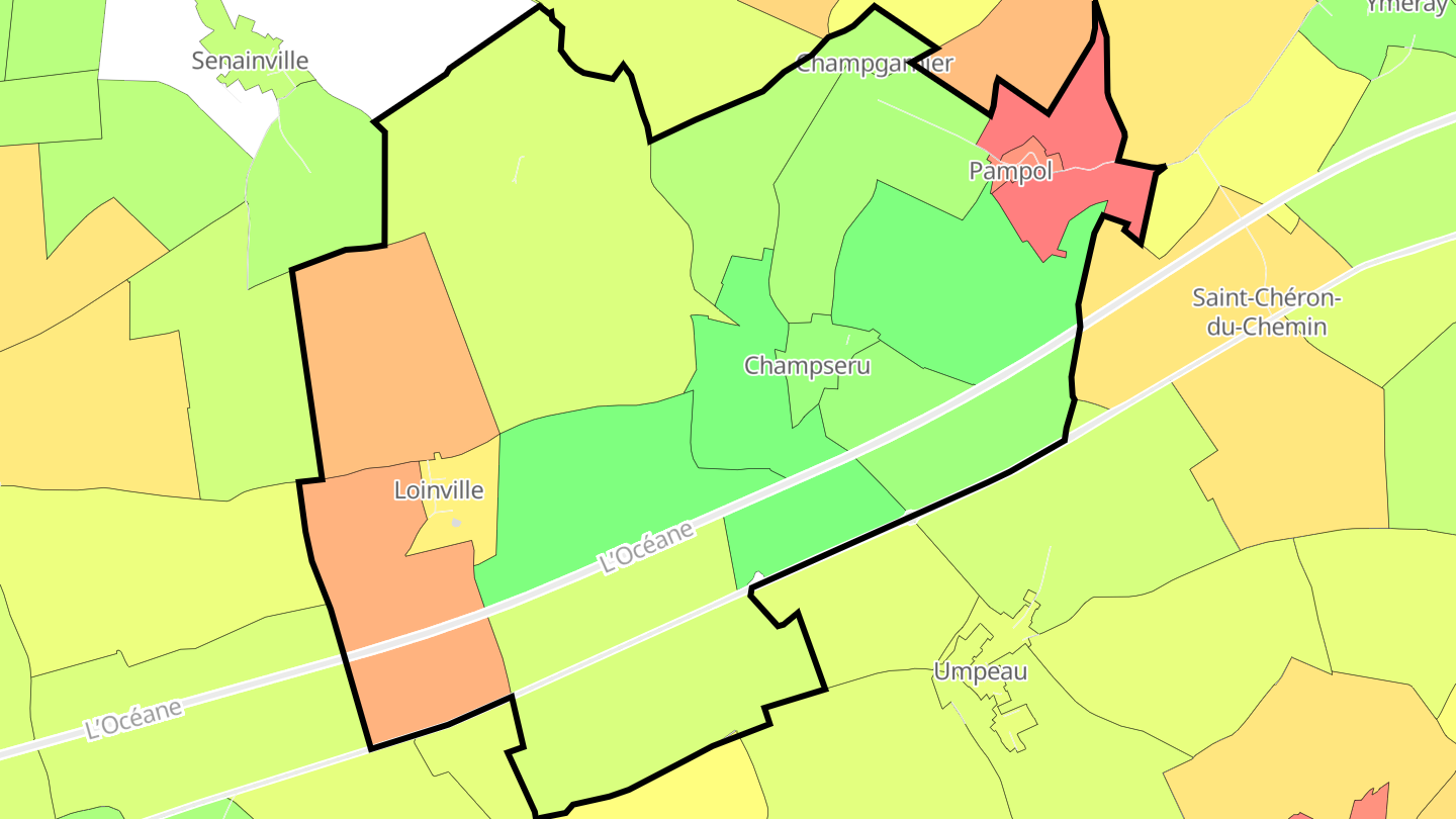 Carte des prix de l'immobilier Champseru