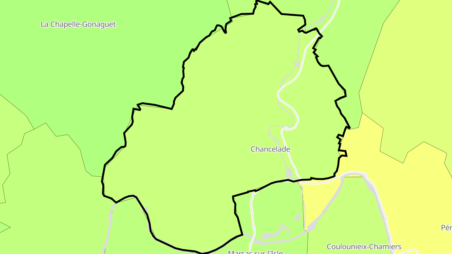 Carte des prix de l'immobilier Chancelade