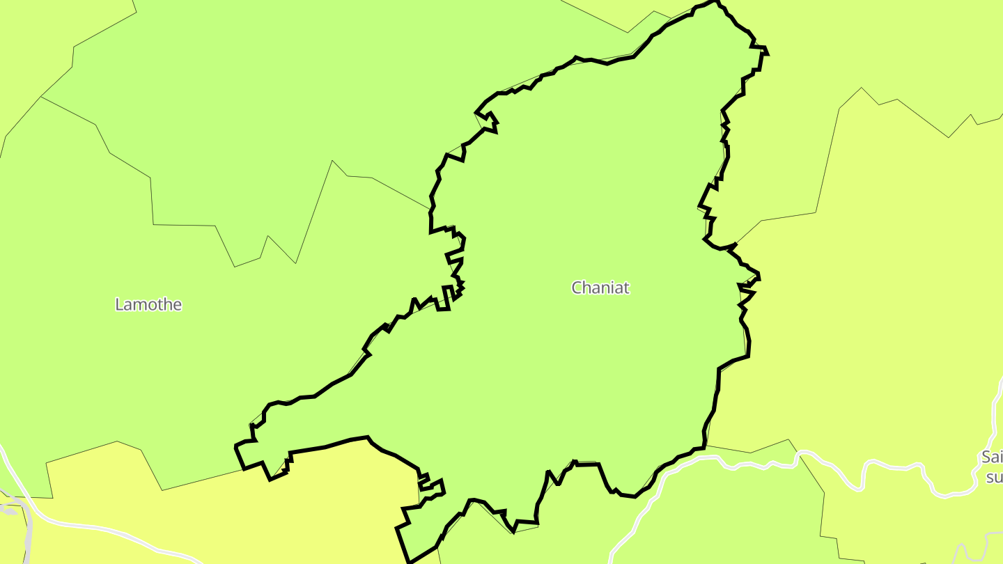Carte des prix de l'immobilier Chaniat