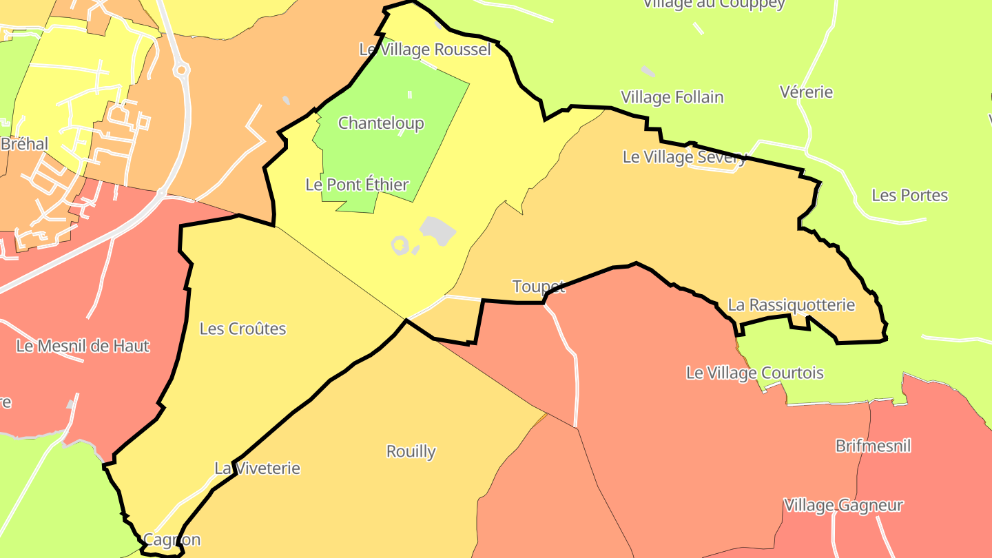 Carte des prix de l'immobilier Chanteloup