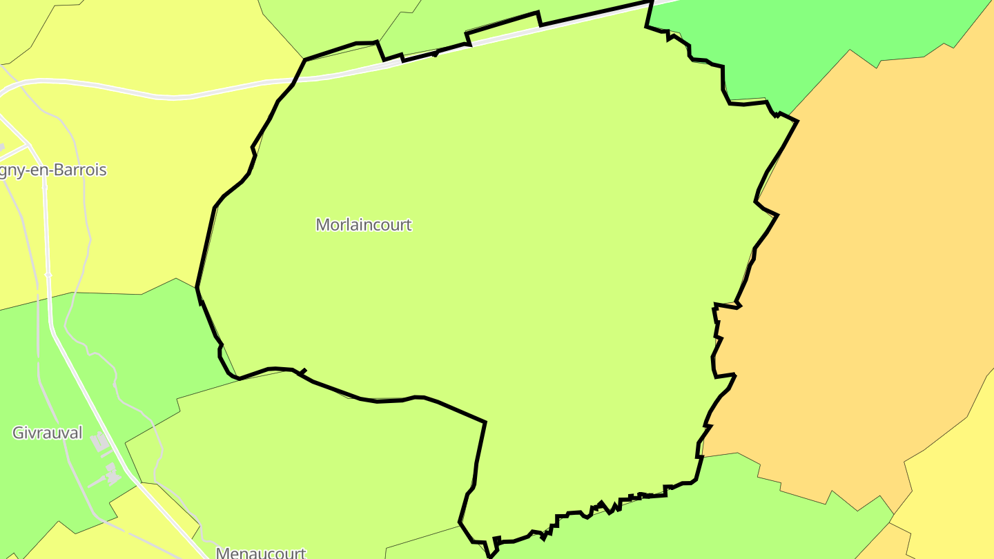 Carte des prix de l'immobilier Chanteraine