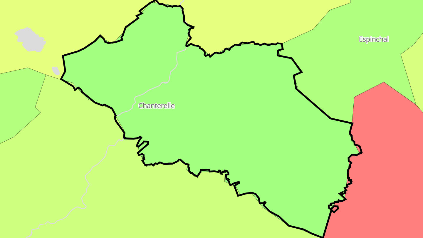 Carte des prix de l'immobilier Chanterelle