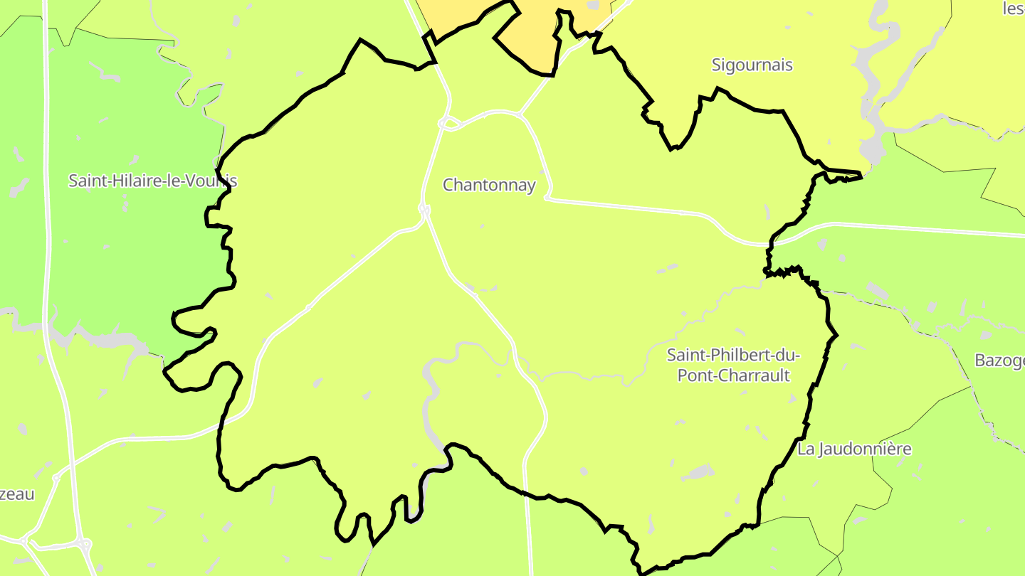 Carte des prix de l'immobilier Chantonnay