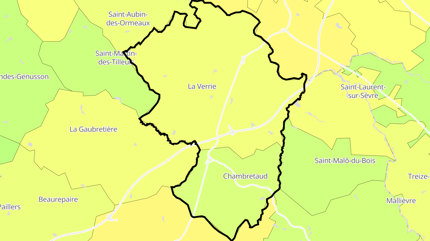 Carte des prix de l'immobilier Chanverrie