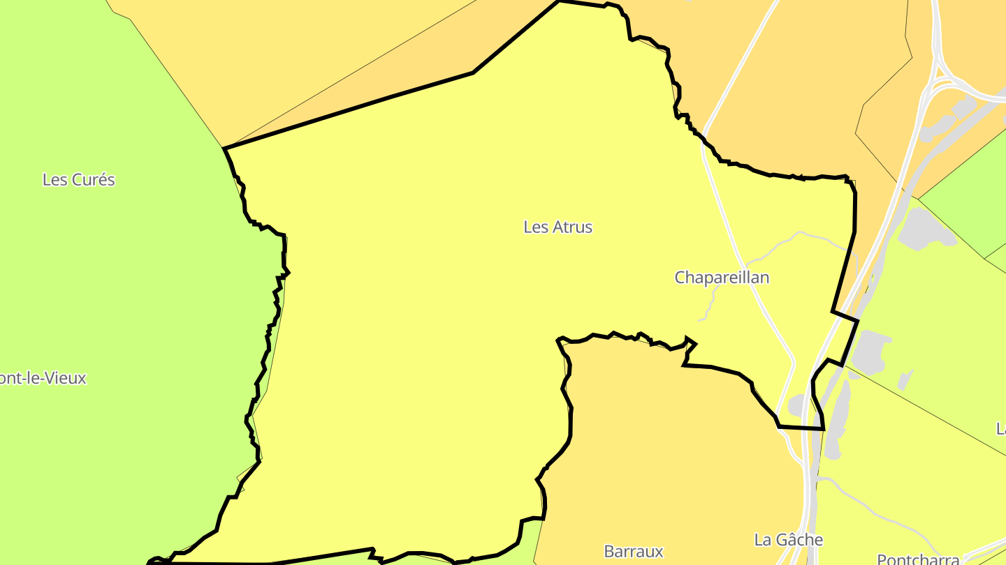 Carte des prix de l'immobilier Chapareillan