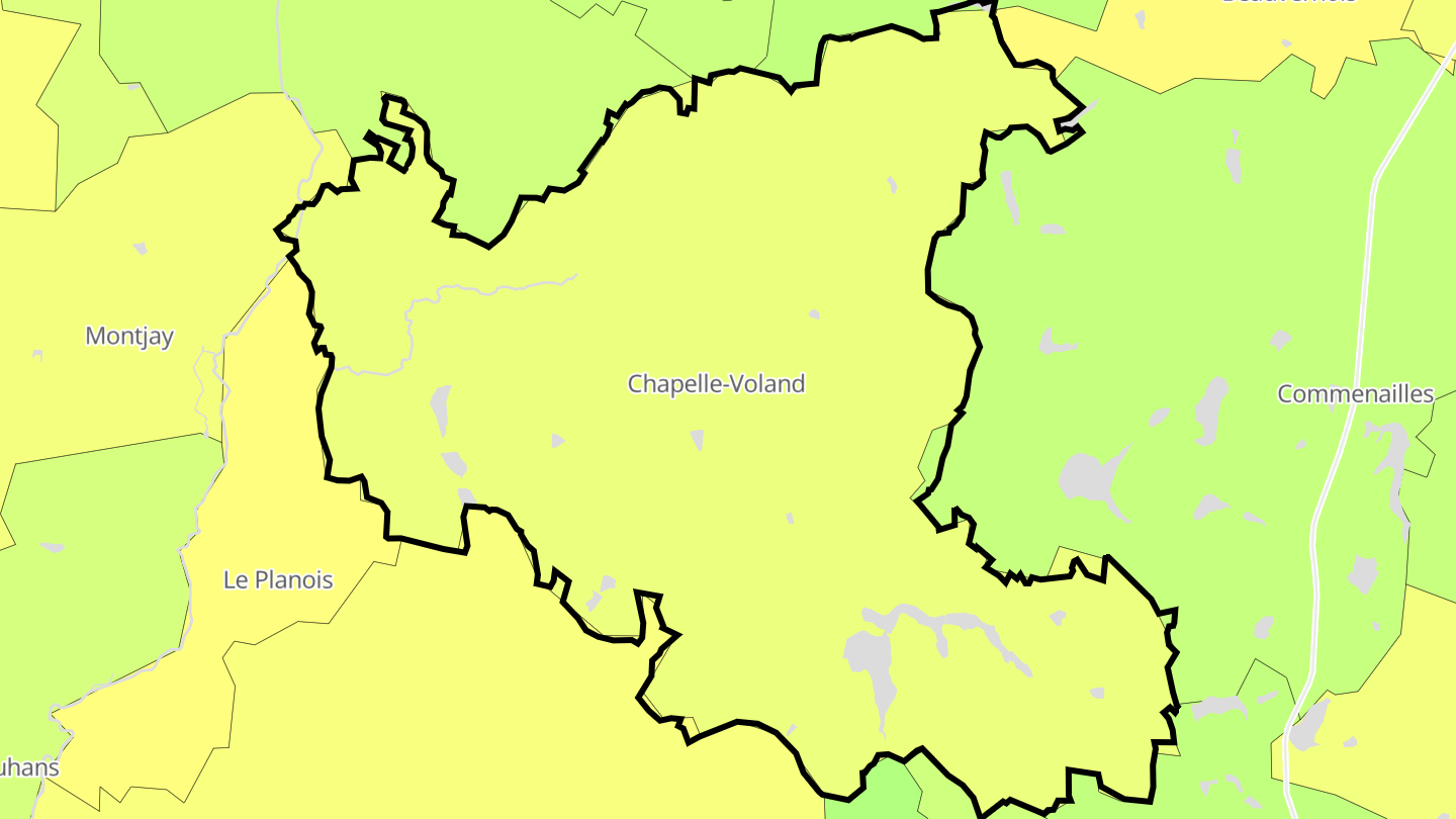 Carte des prix de l'immobilier Chapelle-Voland