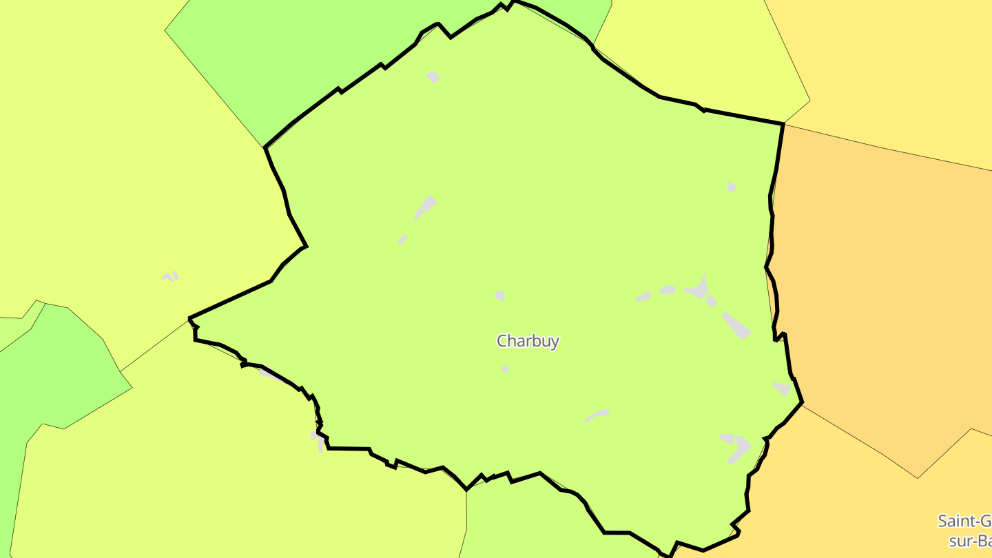 Carte des prix de l'immobilier Charbuy