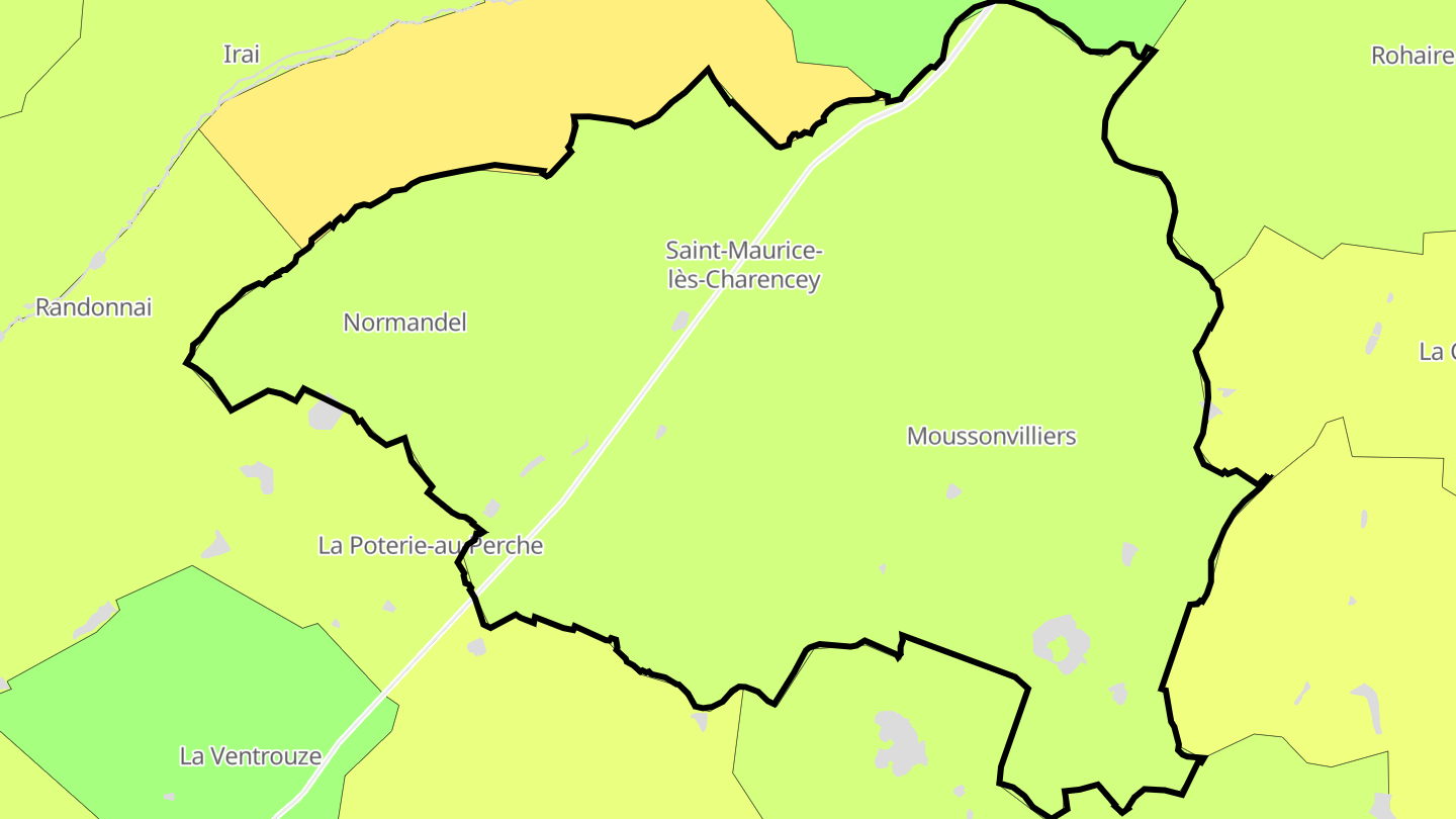Carte des prix de l'immobilier Charencey