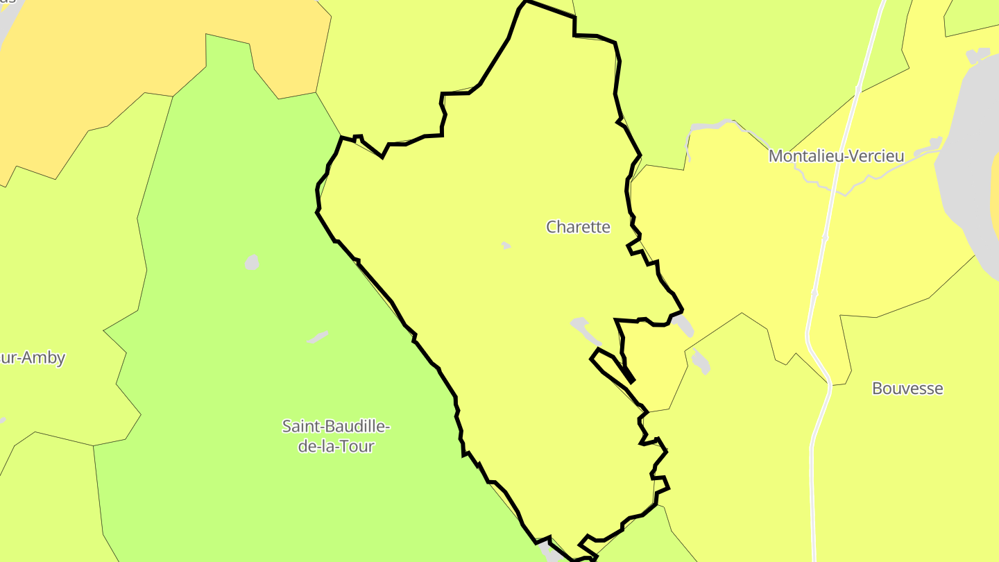 Carte des prix de l'immobilier Charette