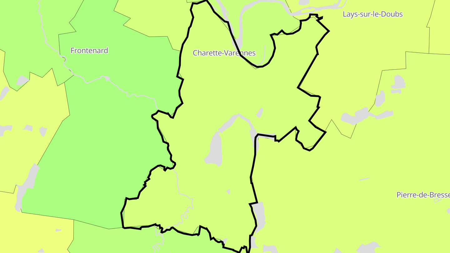 Carte des prix de l'immobilier Charette