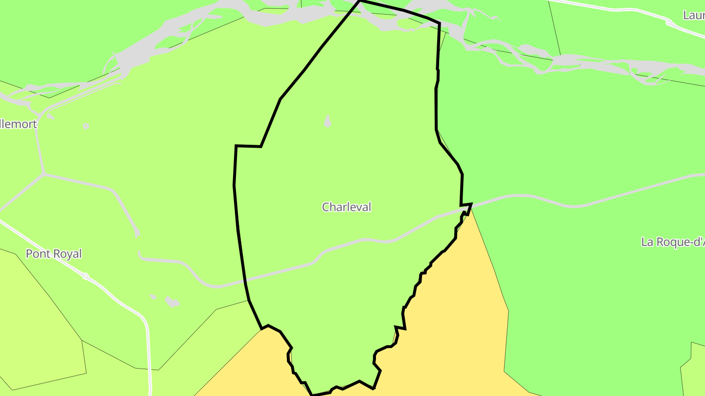 Carte des prix de l'immobilier Charleval