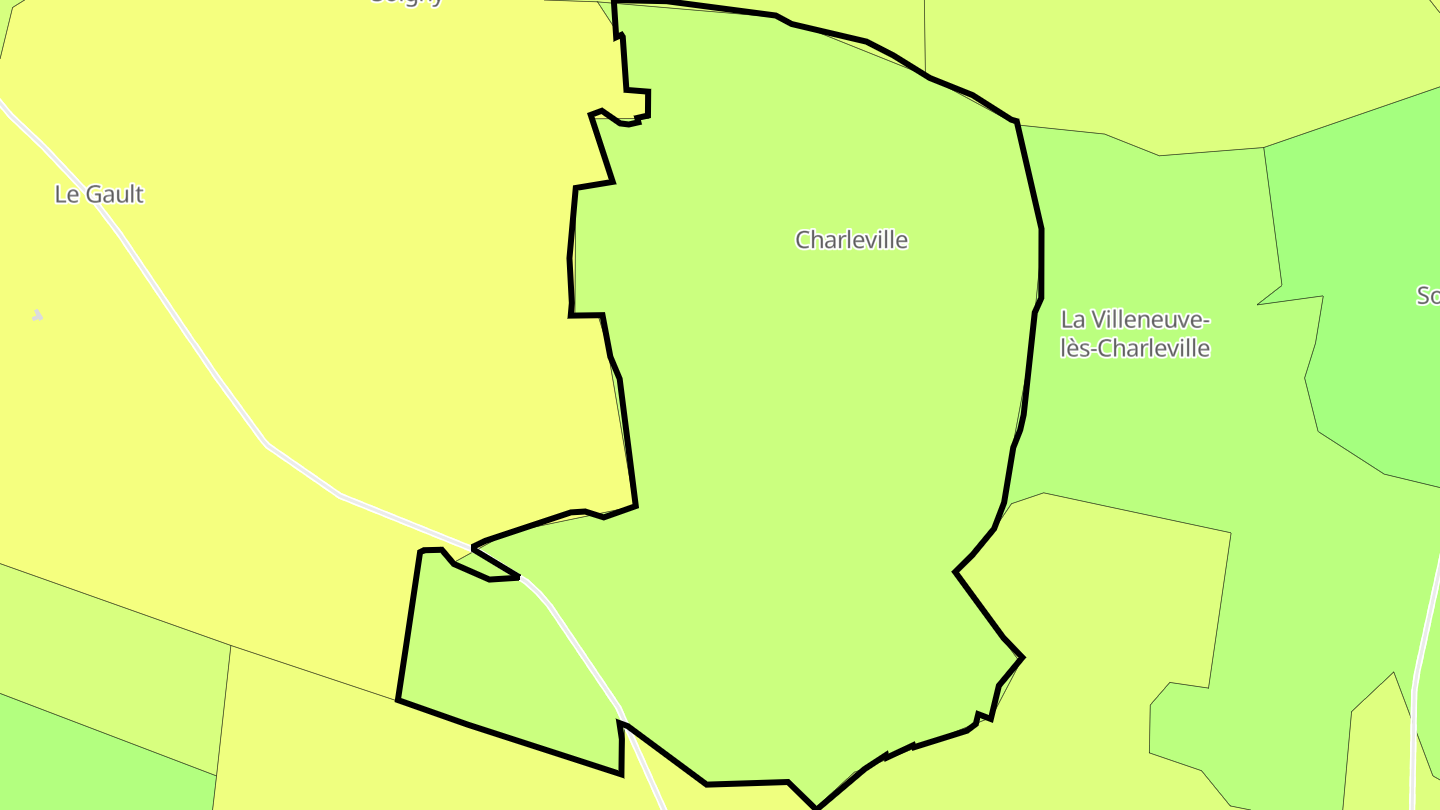 Carte des prix de l'immobilier Charleville