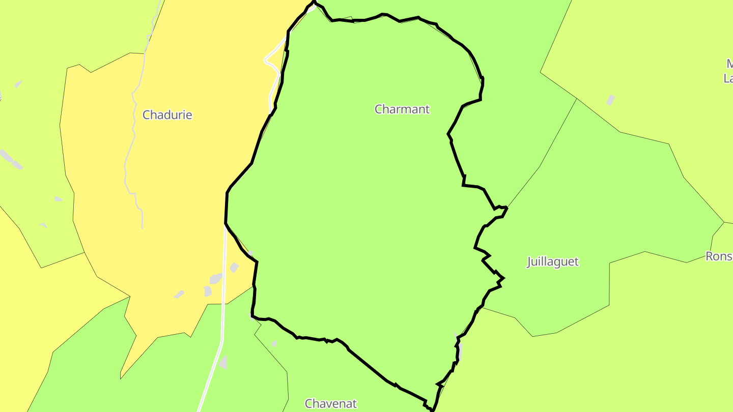 Carte des prix de l'immobilier Charmant
