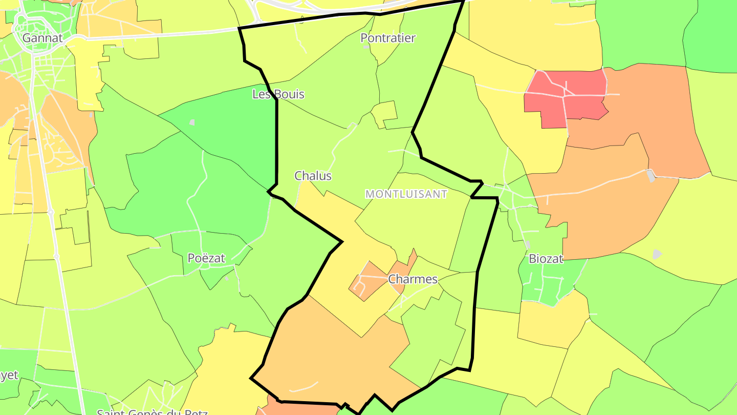 Carte des prix de l'immobilier Charmes