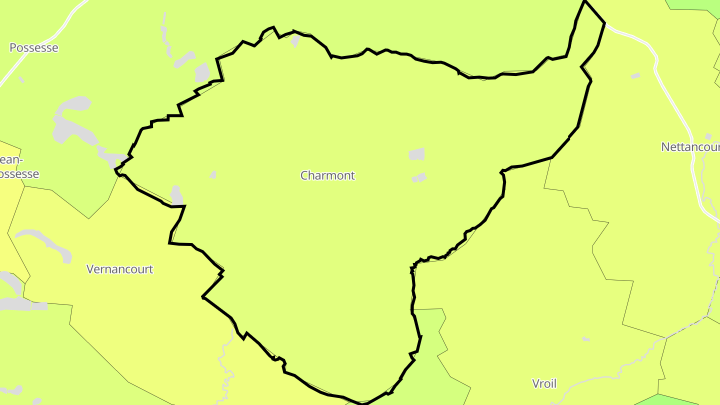 Carte des prix de l'immobilier Charmont