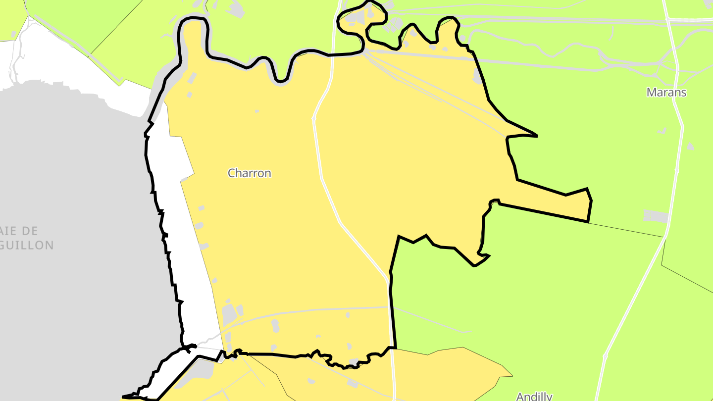 Carte des prix de l'immobilier Charron