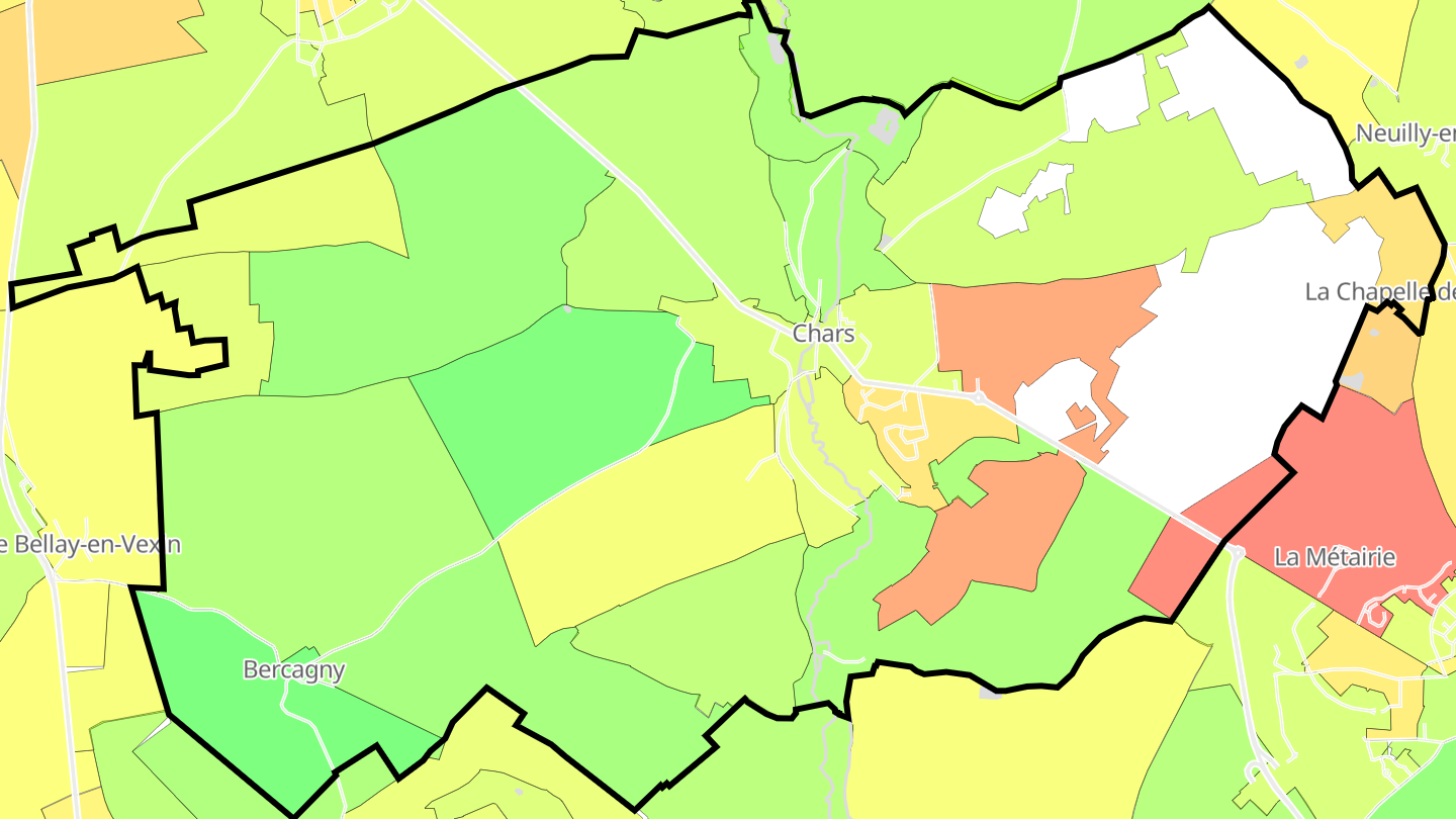 Carte des prix de l'immobilier Chars