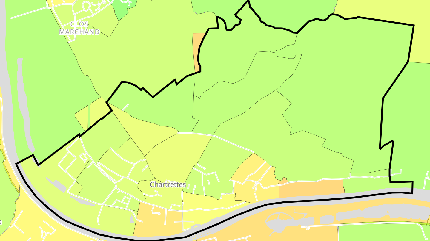 Carte des prix de l'immobilier Chartrettes