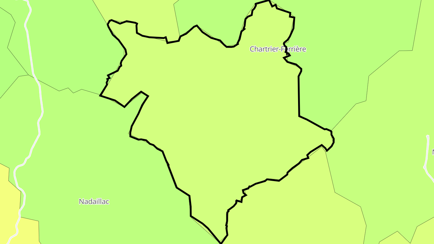 Carte des prix de l'immobilier Chartrier-Ferrière