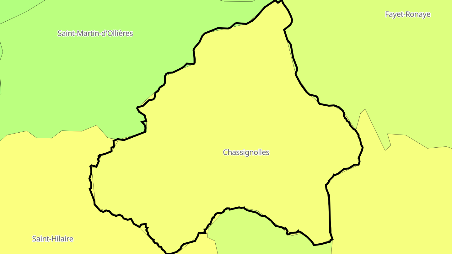 Carte des prix de l'immobilier Chassignolles