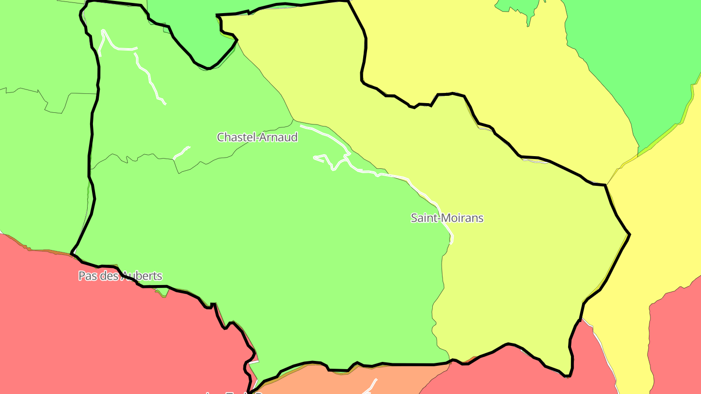 Carte des prix de l'immobilier Chastel-Arnaud