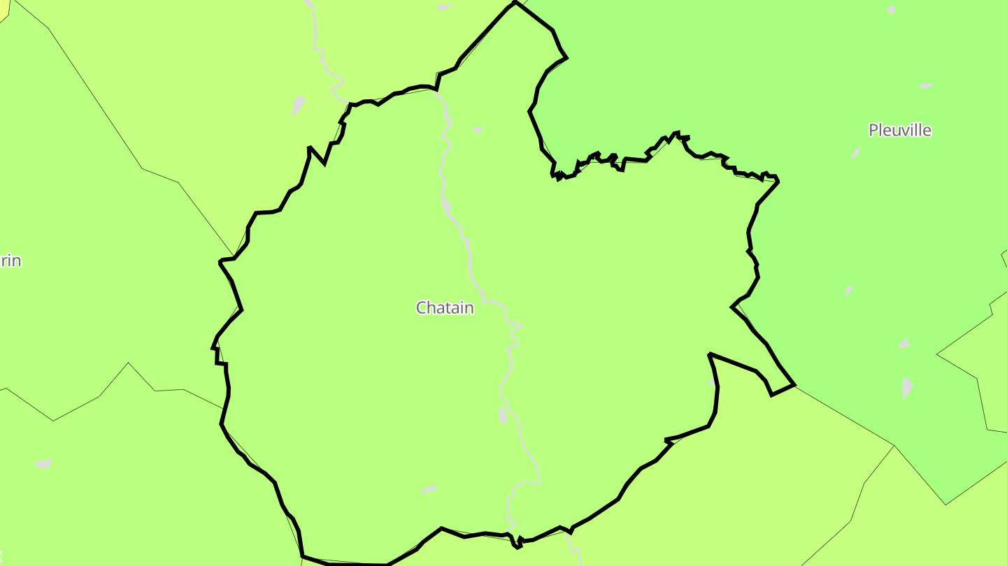 Carte des prix de l'immobilier Chatain