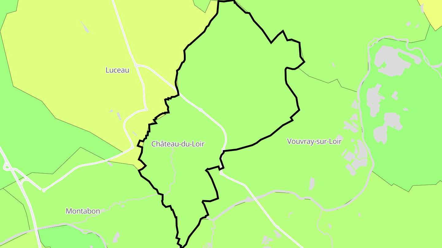 Carte des prix de l'immobilier Château-du-Loir
