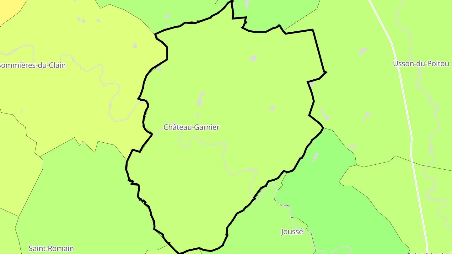 Carte des prix de l'immobilier Château-Garnier
