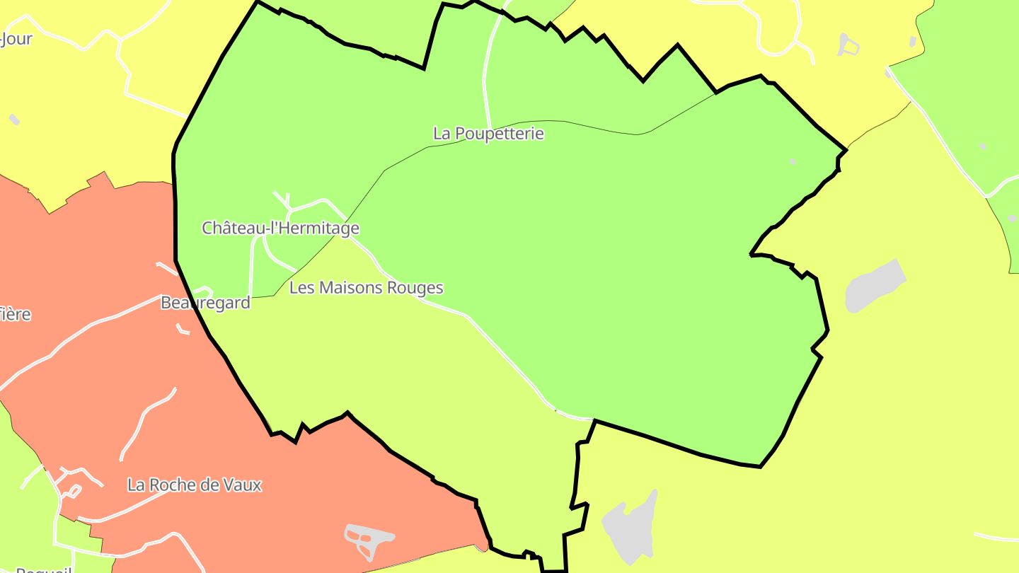 Carte des prix de l'immobilier Château-l'Hermitage