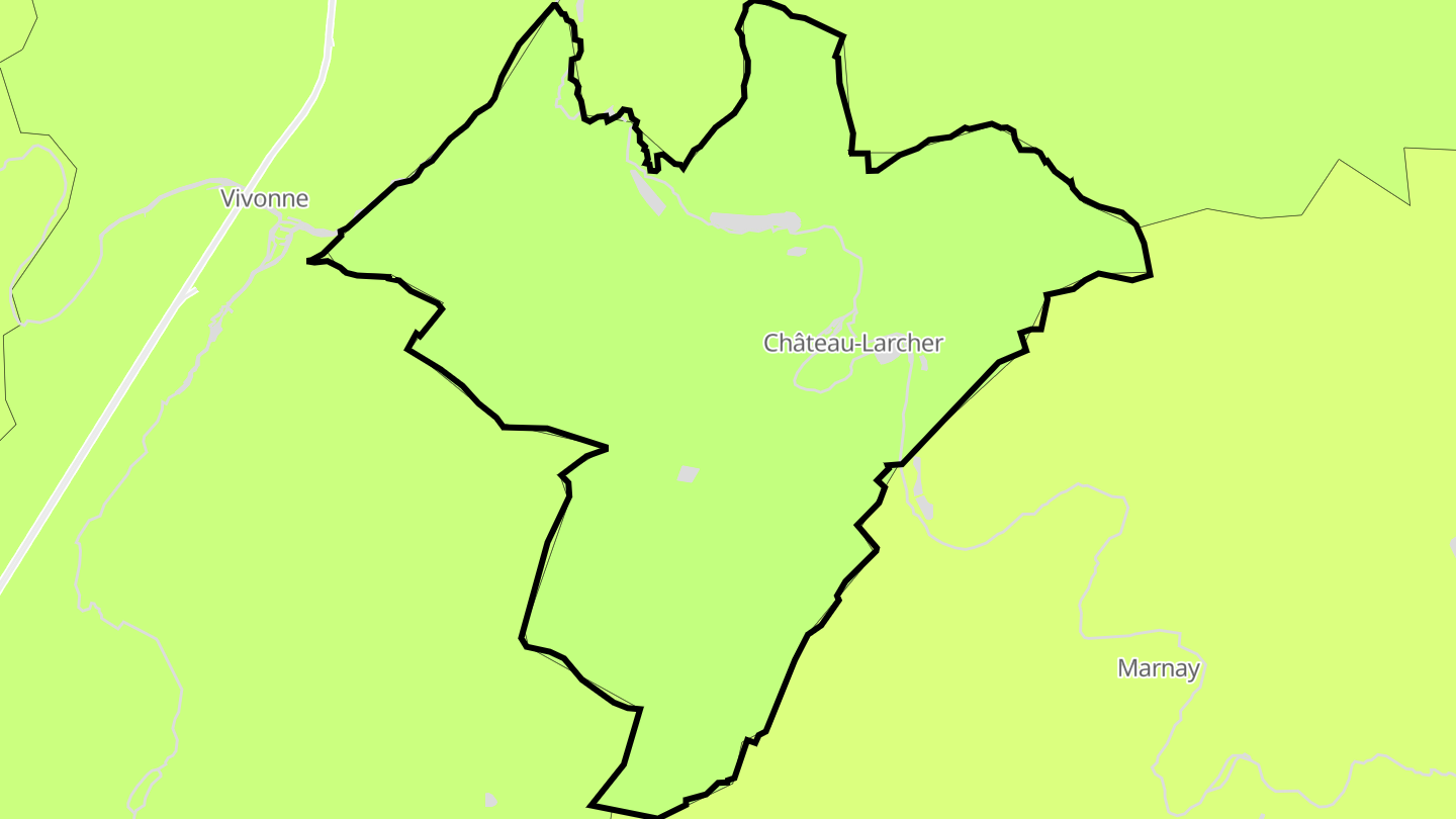 Carte des prix de l'immobilier Château-Larcher